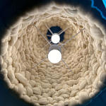 Вязаный подвесной светильник из шерсти Dome Wool Lamp  варинант исполнения - 5 | Loft Concept в Рязани