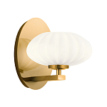  Бра с круглым плафон из матового белого стекла Kichler варинант исполнения - 1 | Loft Concept в Рязани