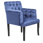 Кресло Addison Chic Armchair deep blue velour варинант исполнения - 1 | Loft Concept в Рязани