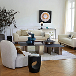 Приставной столик черного цвета AMORPHOUS варинант исполнения - 4 | Loft Concept в Рязани