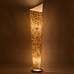 Торшер из перламутра на металлическом каркасе Indonesian Lamps варинант исполнения - 4 | Loft Concept в Рязани