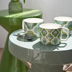 Приставной стол из керамики Manufacto Gray-green варинант исполнения - 7 | Loft Concept в Рязани