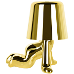 Настольная лампа фигурная цвета золото с гладким абажуром Высота 17 см Sophia варинант исполнения - 4 | Loft Concept в Рязани