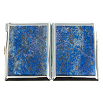 Портсигар с газовой зажигалкой из натурального камня Лазурит Stone Cigarettes Cases варинант исполнения - 9 | Loft Concept в Рязани