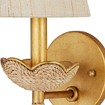 Бра из кованого железа с отделкой плетеной веревкой и сусальным золотом Parisian Style варинант исполнения - 2 | Loft Concept в Рязани