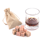 Камни для охлаждения виски из розового мрамора Natural Stone Cube варинант исполнения - 5 | Loft Concept в Рязани