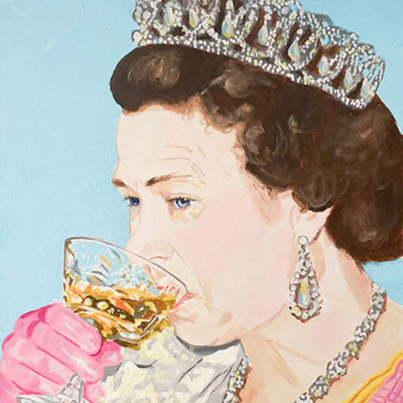 Картина Queen Elizabeth Getting Tanked Мульти Картина Queen Elizabeth Getting Tanked Мульти в Рязани | Loft Concept