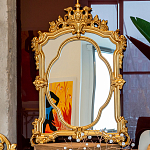 Зеркало с ажурной раме золотого цвета Classic Ornament Mirror варинант исполнения - 3 | Loft Concept в Рязани