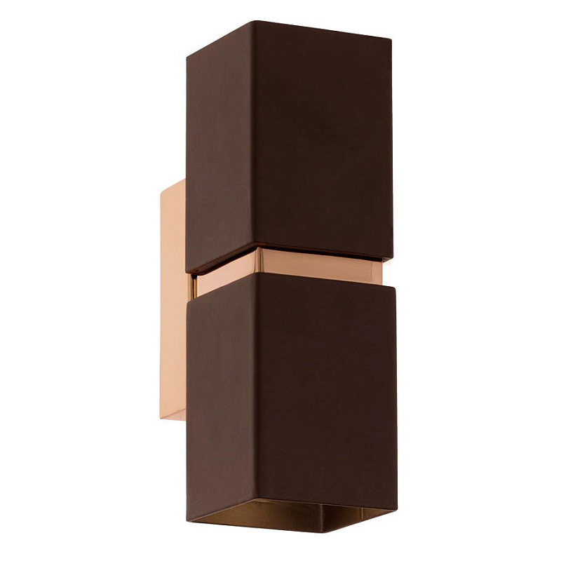 Бра Lestor double square copper Коричневый Медь Бра Lestor double square copper Коричневый Медь в Рязани | Loft Concept