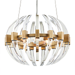 Люстра круглая с прозрачными элементами в форме полумесяца Crystal Crescent варинант исполнения - 2 | Loft Concept в Рязани