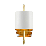 Люстра прямоугольная с белыми цилиндрическими абажурами White Ribbon варинант исполнения - 1 | Loft Concept в Рязани