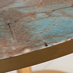 Стол обеденный круглый на золотистом основании Status Model варинант исполнения - 2 | Loft Concept в Рязани