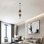 Подвесной светильник с янтарным стеклянным плафоном Amber Queen варинант исполнения - 2 | Loft Concept в Рязани