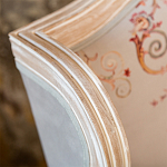 Кресло из массива бука серое с растительным орнаментом Raffael Floral Grey Armchair варинант исполнения - 4 | Loft Concept в Рязани