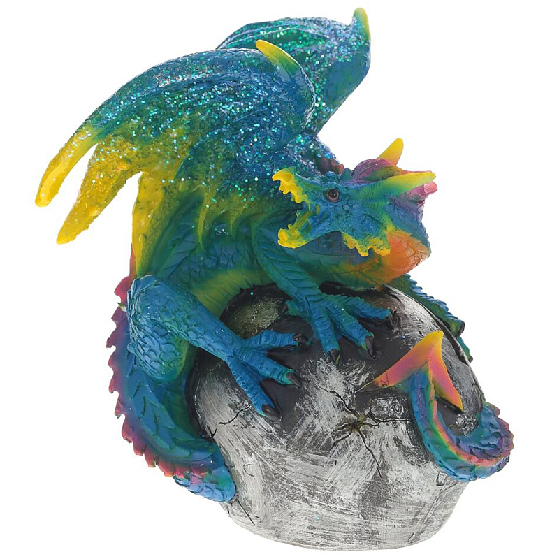 Декоративная статуэтка Дракон Blue Multicolor Dragon Statuette Мульти Синий Декоративная статуэтка Дракон Blue Multicolor Dragon Statuette Мульти Синий в Рязани | Loft Concept