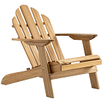 Уличное кресло из массива акации Adirondack Wooden Chair Natural варинант исполнения - 1 | Loft Concept в Рязани