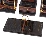 Настольный письменный набор из лемезита и змеевика с декором в виде Орла в подарочной упаковке Successful Leader варинант исполнения - 4 | Loft Concept в Рязани