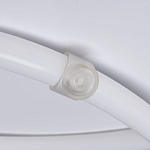 Люстра белого цвета с тремя изогнутыми светодиоидными плафонами Luke Lampco Tracer Lamp варинант исполнения - 6 | Loft Concept в Рязани