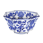 Чаша белая с синим цветочным узором Chino Dishes варинант исполнения - 1 | Loft Concept в Рязани