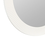 Зеркало в круглой фактурной раме Mirror Modern Texture белое варинант исполнения - 2 | Loft Concept в Рязани