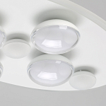 Потолочный светильник овальной формы белого цвета с 7-ю лампами Lunar Pebbles варинант исполнения - 5 | Loft Concept в Рязани