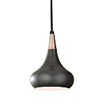  Подвесной светильник с каплевидным плафоном темного цвета Feiss варинант исполнения - 1 | Loft Concept в Рязани