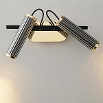 Бра с двумя цилиндрическими плафонами на магнитном креплении Bronze Concert варинант исполнения - 2 | Loft Concept в Рязани