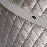 Стул серый велюровый со стеганной спинкой Focus on Convenience варинант исполнения - 3 | Loft Concept в Рязани