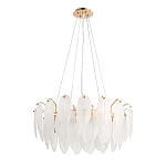 Люстра Mont Saint-Michel Золотая с Рельефным Стеклом варинант исполнения - 3 | Loft Concept в Рязани