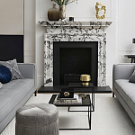 Комплект столиков с квадратными столешницами черные Black Table Combination варинант исполнения - 2 | Loft Concept в Рязани