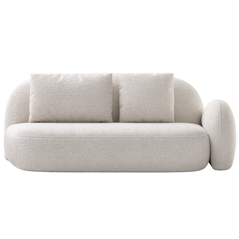 Двухместный модульный Диван Orus Белый в Рязани | Loft Concept 