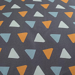 Постельное белье из сатина с принтом треугольники 150х200 см Triangular Dreams варинант исполнения - 3 | Loft Concept в Рязани