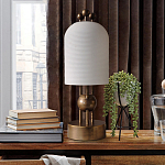 Настольная лампа в виде фонаря с белым фактурным абажуром Echoes of Light варинант исполнения - 3 | Loft Concept в Рязани