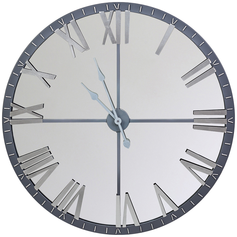 Часы настенные зеркальные с серебряным металлическим циферблатом Mirror Tower Clock Серебряный Зеркало Часы настенные зеркальные с серебряным металлическим циферблатом Mirror Tower Clock Серебряный Зеркало в Рязани | Loft Concept