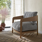 Кресло с каркасом из массива ясеня Deniaud Ash Grey Armchair варинант исполнения - 13 | Loft Concept в Рязани