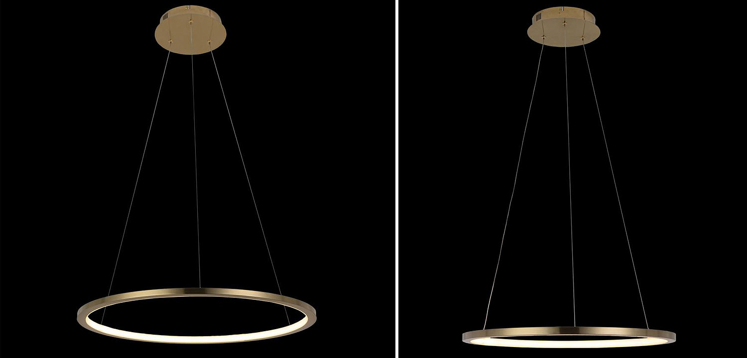 Подвесной светильник Yvette Ring Horizontal gold Подвесной светильник Yvette Ring Horizontal gold - Loft-Concept в Рязани
