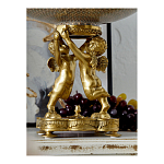 Чаша фарфоровая на двух бронзовых ангелах Eden Garden варинант исполнения - 5 | Loft Concept в Рязани