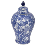 Ваза с крышкой в китайском стиле Гранатовое дерево Blooming Pomegranate варинант исполнения - 1 | Loft Concept в Рязани