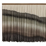 Пейзаж из нитей Макраме Wall decor Black and White Landscape варинант исполнения - 5 | Loft Concept в Рязани
