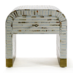 Тумбочка прикроватная Amo Bone Inlay Bedside Almond варинант исполнения - 1 | Loft Concept в Рязани