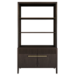 Стеллаж Primo с ящиками Темный орех варинант исполнения - 8 | Loft Concept в Рязани