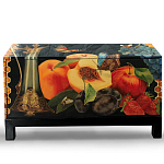 Комод чёрный с росписью Натюрморт Still life варинант исполнения - 1 | Loft Concept в Рязани