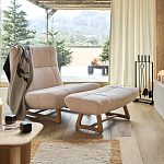 Оттоманка с обивкой букле Lino White Boucle Ottoman варинант исполнения - 4 | Loft Concept в Рязани