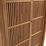 Шкаф из массива тика Okino Wood Cabinet варинант исполнения - 6 | Loft Concept в Рязани