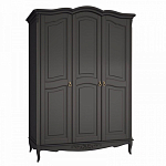 Шкаф черный из массива бука в стиле прованс Black Provence варинант исполнения - 2 | Loft Concept в Рязани