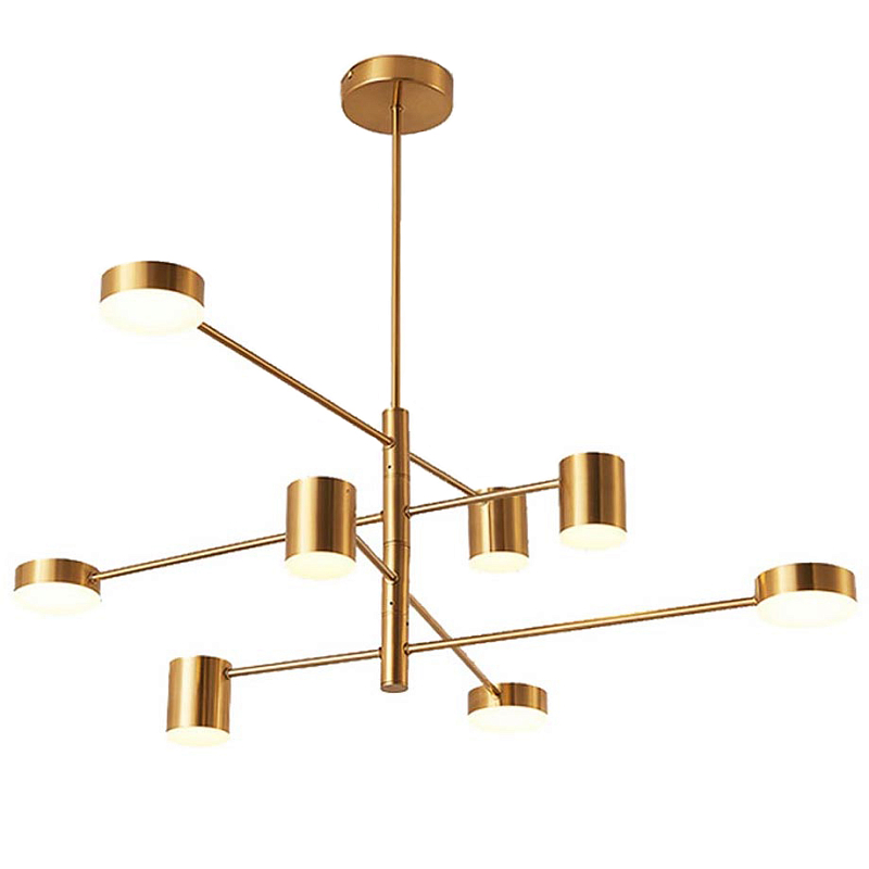 Светильник LED Lighting Gold 8 lampholders Золотой Светильник LED Lighting Gold 8 lampholders Золотой в Рязани | Loft Concept
