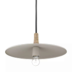 Подвесной светильник круглый в сочетании дерева и металла Space варинант исполнения - 3 | Loft Concept в Рязани