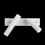 Бра с двумя цилиндрическими повортными спотами белого цвета Trumpet tube варинант исполнения - 7 | Loft Concept в Рязани