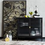 Сервант двухдверный с рифленым стеклом The Keeper варинант исполнения - 6 | Loft Concept в Рязани