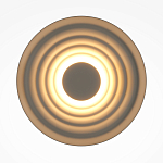 Бра круглое Soft Halo бежевый варинант исполнения - 2 | Loft Concept в Рязани